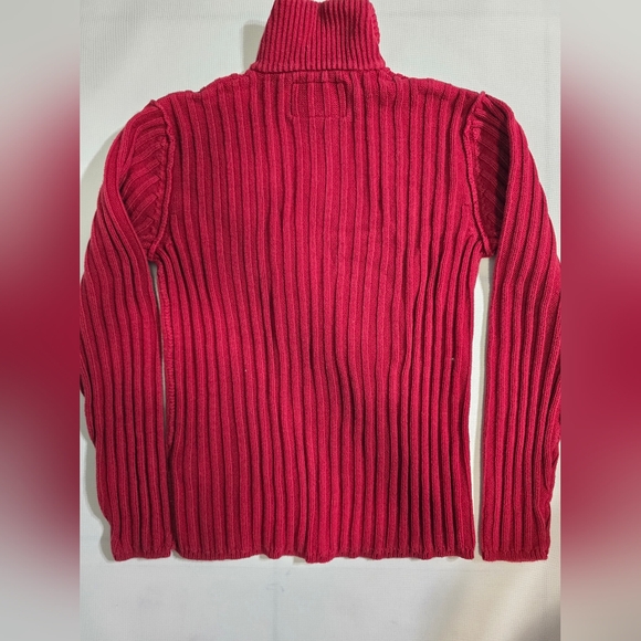 Nautica Jeans Co Red Longsleeve Turtleneck Men's Sweater. Size M - Picture 2 of 4